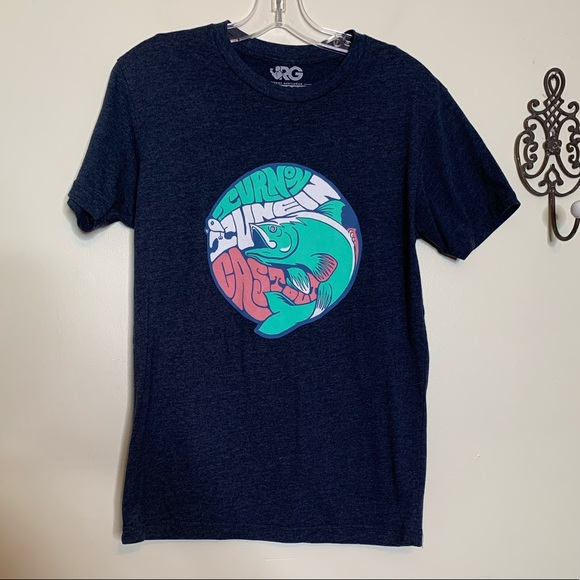 Rowdy Gentlemen Fish Theme Graphic Tee Sz S - Picture 5 of 6